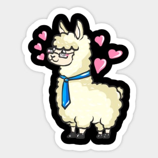 Alpaca Llama Farmer Farmer Funny Sticker